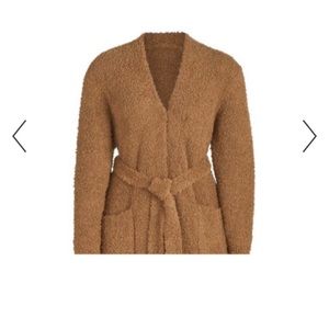 Skims cozy knit robe short camel XXS/XS